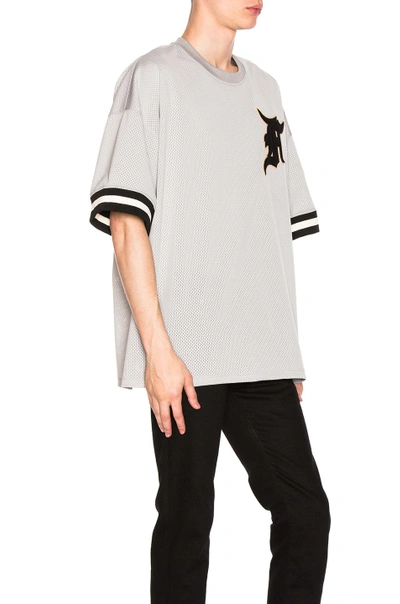 Grey Mesh Baseball T-shirt Grey Mesh Baseball T-shirt