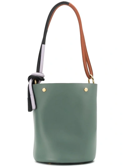 Shop Marni Bucket Tote Bag In Green