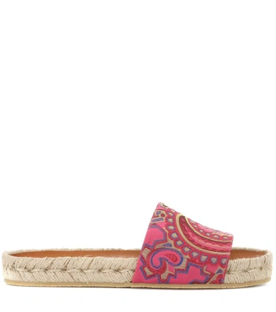 Shop Etro Jacquard Slides