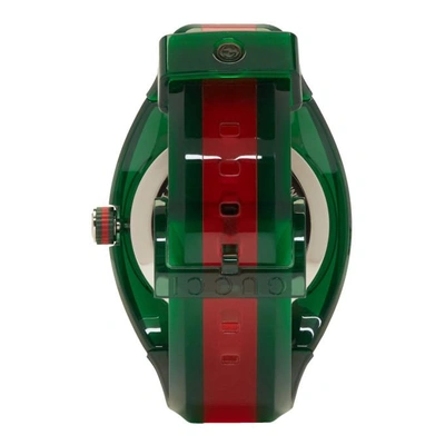 Shop Gucci Green G Sync Watch