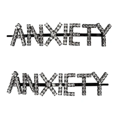Shop Ashley Williams Black Anxiety Hair Pins