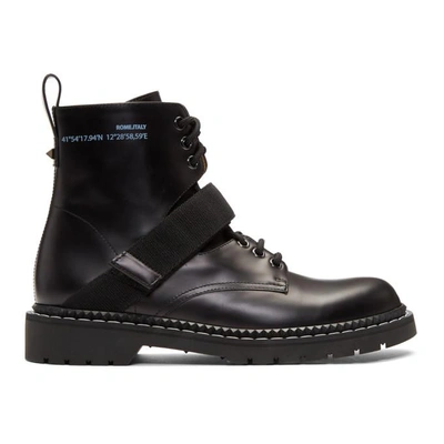 Shop Valentino Black  Garavani 'always' Coordinates Boots