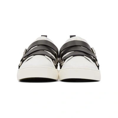 Shop Valentino White & Black  Garavani V Punk Sneakers