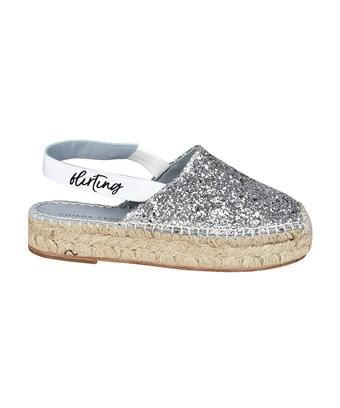 silver glitter espadrilles