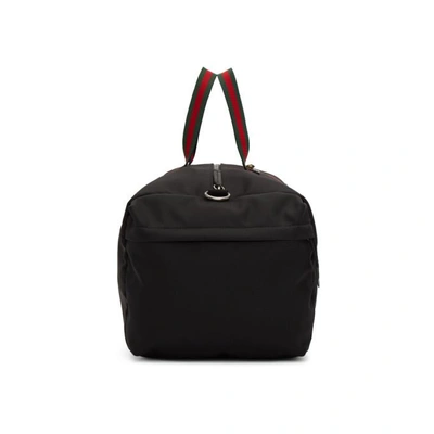 Shop Gucci Black Technical Canvas Duffle Bag