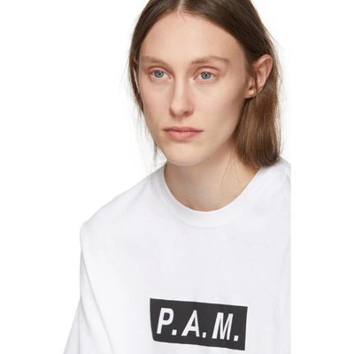 Shop Perks And Mini White P.a.m. Logo T-shirt