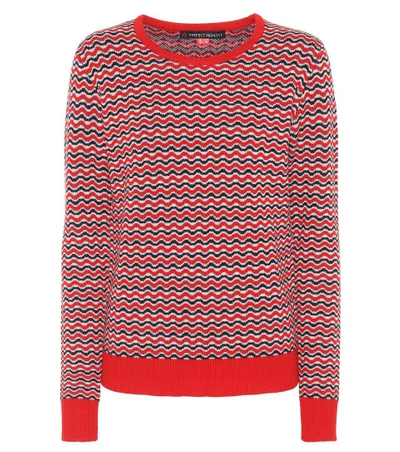 Shop Perfect Moment Merino Wool Ski Sweater In Red