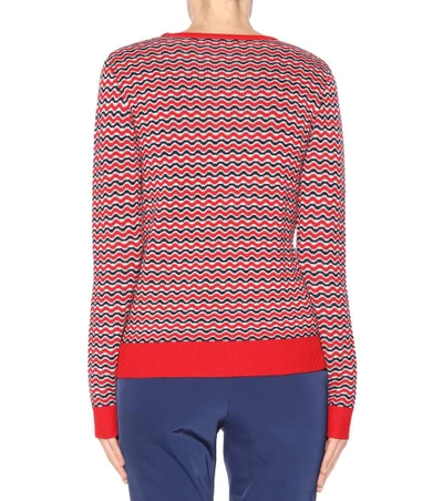 Shop Perfect Moment Merino Wool Ski Sweater In Red