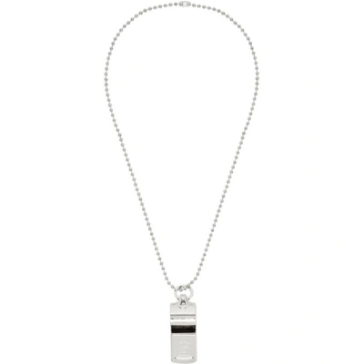 Shop Dsquared2 Silver Whistle Necklace In F124 Plldio