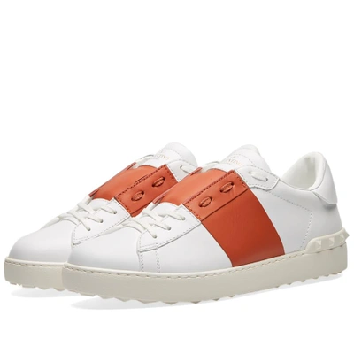 Shop Valentino Open Low Top Sneaker In White
