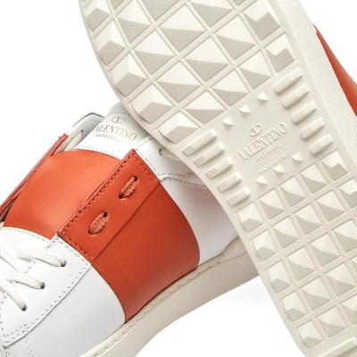 Shop Valentino Open Low Top Sneaker In White