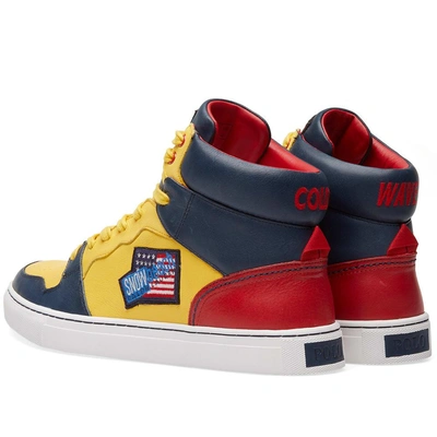 Shop Polo Ralph Lauren Hi Top Sneaker 'snow Beach' In Multi