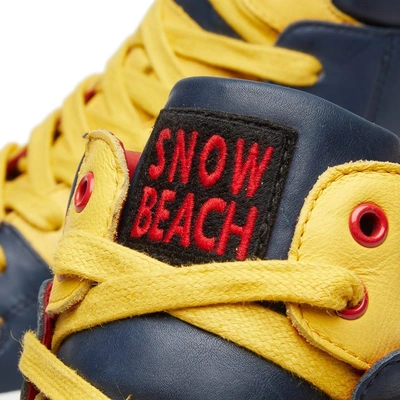 Shop Polo Ralph Lauren Hi Top Sneaker 'snow Beach' In Multi