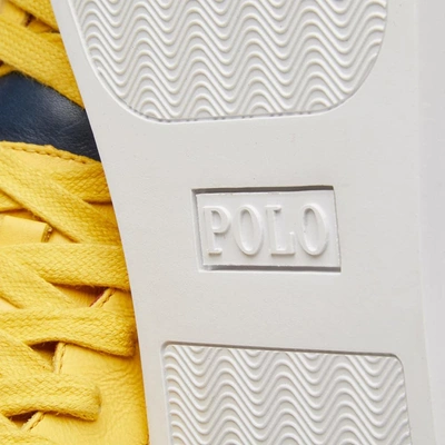 Shop Polo Ralph Lauren Hi Top Sneaker 'snow Beach' In Multi