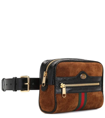 Shop Gucci Ophidia Small Suede Belt Bag In Female