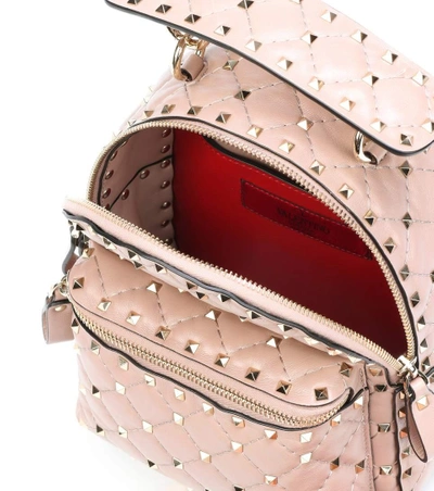 Shop Valentino Rockstud Spike Leather Backpack In Female