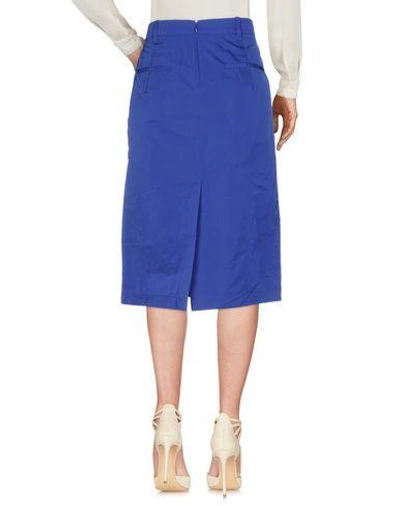 Shop Jil Sander Midi Skirts In Blue