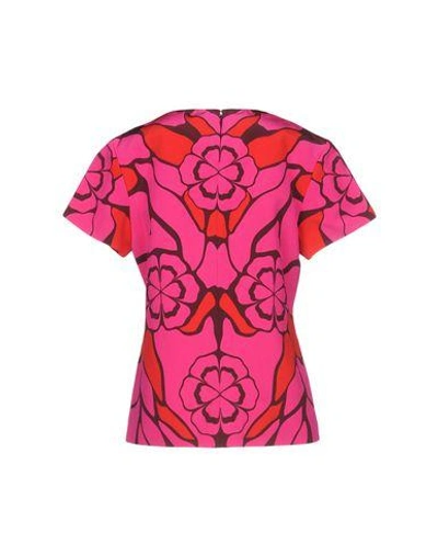Shop Alexander Mcqueen Patterned Shirts & Blouses In Fuchsia