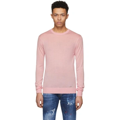 Shop Dsquared2 Pink Cashmere Sweater In 237 Pink