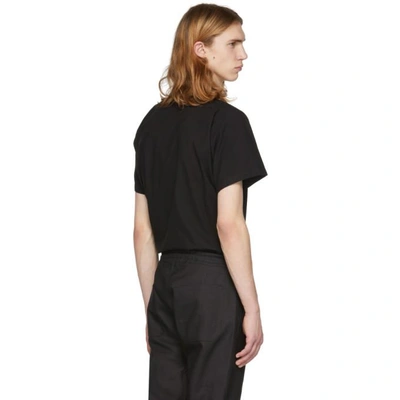 Shop Jan-jan Van Essche Black Cotton T-shirt In Blk Plain C