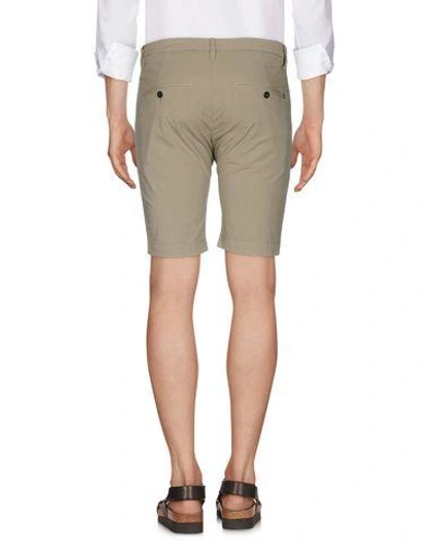 Shop Dondup Man Shorts & Bermuda Shorts Dove Grey Size 30 Cotton, Elastane