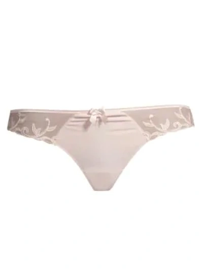 Shop Simone Perele Women's Andora Cotton Cheeky Panty In Blush