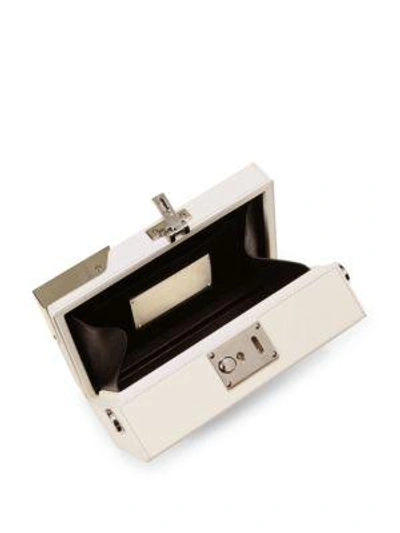 Shop Calvin Klein 205w39nyc Mini Leather Box Crossbody In White