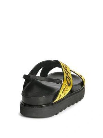 Shop Off-white Industrial Belt Sandal In Black Yellow