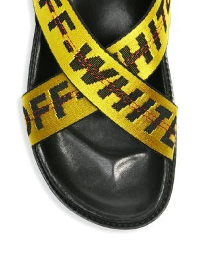 Shop Off-white Industrial Belt Sandal In Black Yellow