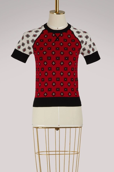 Shop Red Valentino Knit Top In Cherry