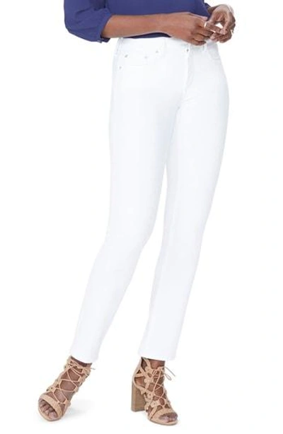 Shop Nydj Sheri Slim Jeans In Optic White