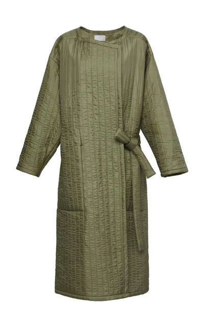 Lauren Manoogian Quilted Duvet Coat In Green ModeSens