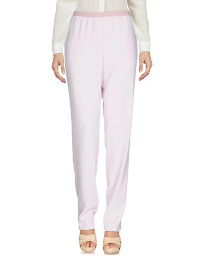 Shop Emporio Armani Casual Pants In Pink