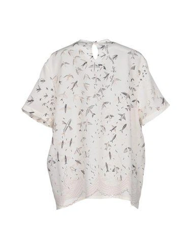 Shop Valentino Blouses In Beige