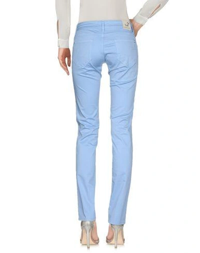 Shop Entre Amis Casual Pants In Sky Blue