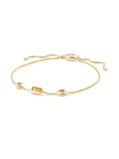 Shop David Yurman Novella Chain Bracelet In Yellow Gold