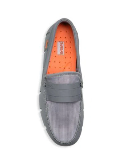 Shop Swims Stride Single Band Loafers In Grey