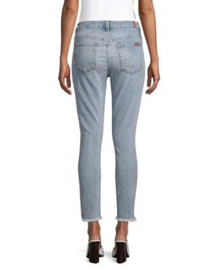Shop 7 For All Mankind Daisy Ankle Skinny Jeans In Desert Spring Daisies