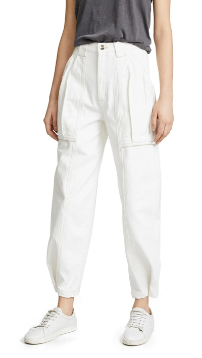 Shop Goldsign The Snap Utility Pants In Pearl