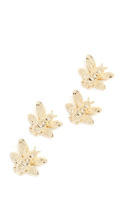 Kate Spade Bee Magnet Set In Yellow Gold | ModeSens