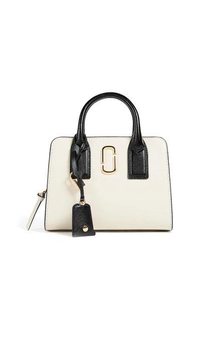 Shop Marc Jacobs Little Big Shot Satchel In Cloud White Multi