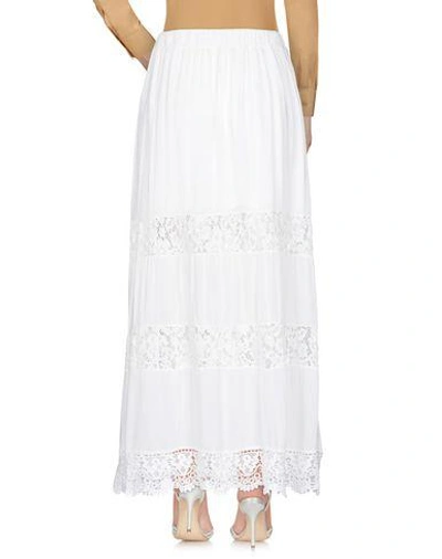 Shop Guess Long Skirts In White