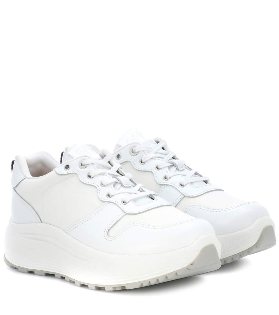Eytys Jet Combo Leather Sneakers In White | ModeSens