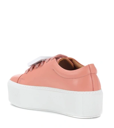 Shop Acne Studios Exclusive To Mytheresa.com - Drihanna Nappa Leather Platform Sneakers In Pink