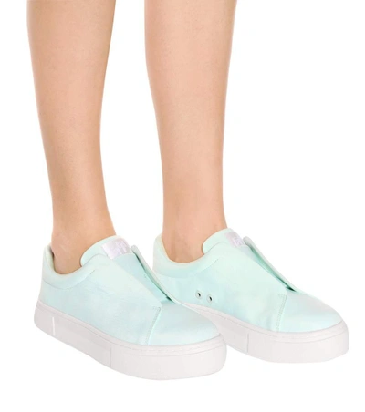 Shop Eytys Doja S-o Platform Sneakers In Green