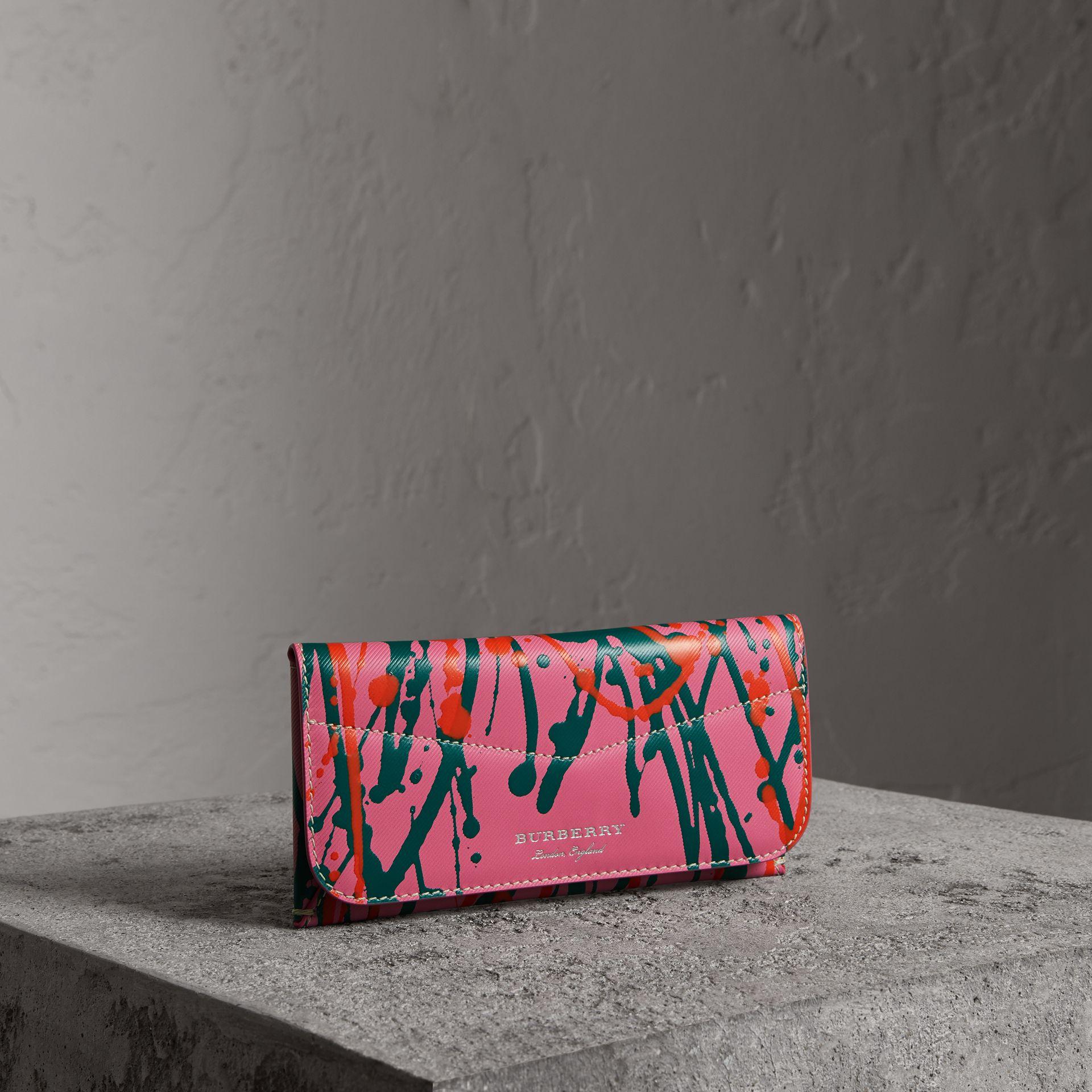 burberry orange wallet