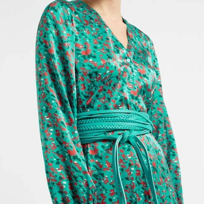 Shop Wtr  Sabrina Print Silk Maxi Dress