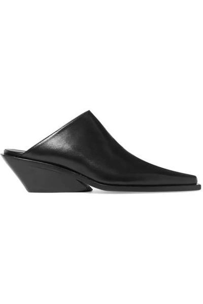 Shop Ann Demeulemeester Leather Mules