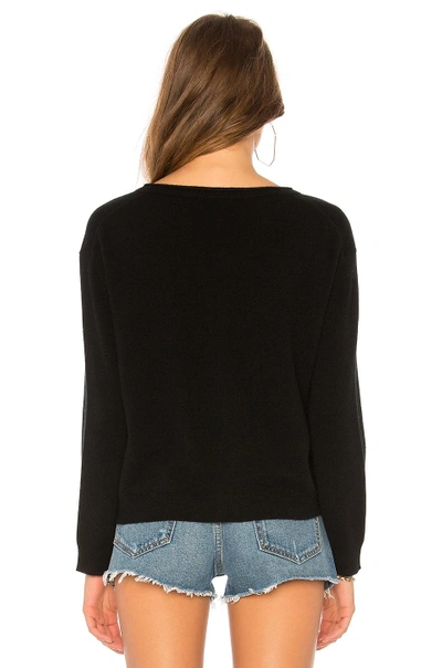 Shop Inhabit Crew Neck Pullover With Pocket In Black