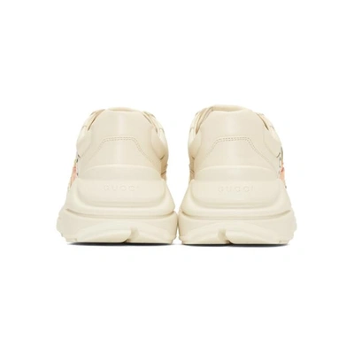 Shop Gucci Off-white ' Cube' Rhyton Sneakers